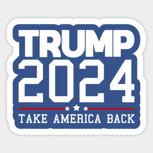 Trump 2024 Take America Back Sticker